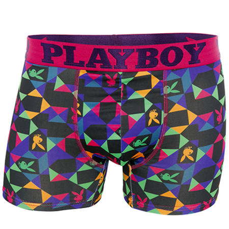 Playboy - Boxer 40H042 Géométrique Rose Violet