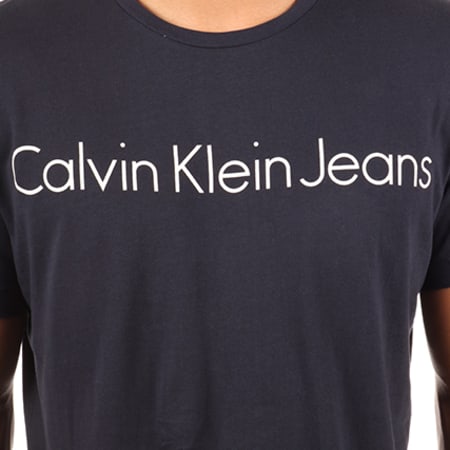 Calvin Klein - Tee Shirt J30J304285 Bleu Marine