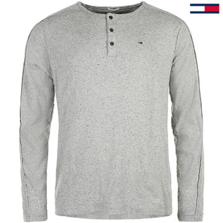 Tommy Hilfiger - Tee Shirt Manches Longues 1461 Gris Chiné