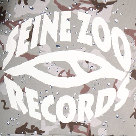 Seine Zoo - Sweat Capuche Seine Zoo Records Camouflage Gris
