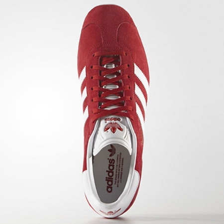 Adidas Originals - Baskets Gazelle S79228 Scarlet Footwear White Gold Metallic