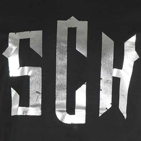 SCH - Tee Shirt Logo Noir Argent