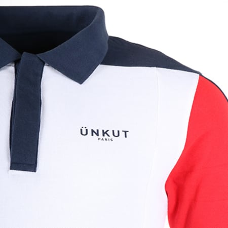 Unkut - Polo Manches Courtes Ground Bleu Marine Blanc Rouge