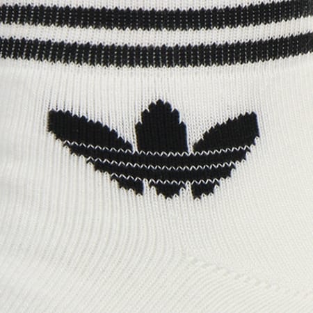 Adidas Originals - Lot De 3 Paires De Chaussettes Courtes Trefoil Ank AZ6288 Blanc