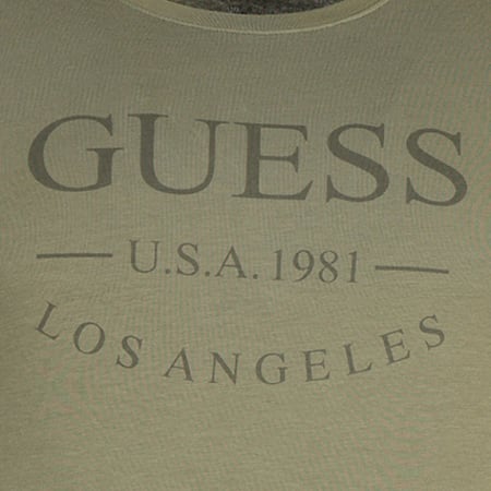 Guess - Tee Shirt U54M10JEL20 Vert Kaki