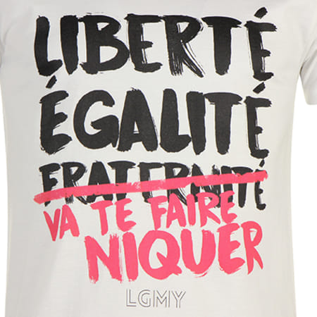 Mister You - Tee Shirt Liberté Blanc