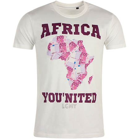Mister You - Tee Shirt Africa Billet Blanc