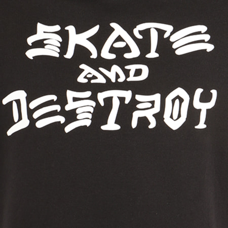 Thrasher - Sweat Capuche Skate And Destroy Noir