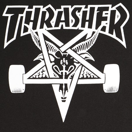 Thrasher - Sweat Capuche Skate Goat Noir