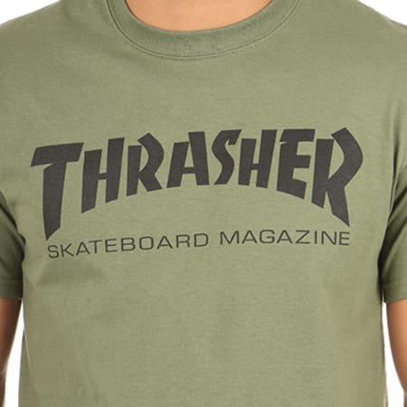 Thrasher - Tee Shirt Skate Mag Vert Kaki