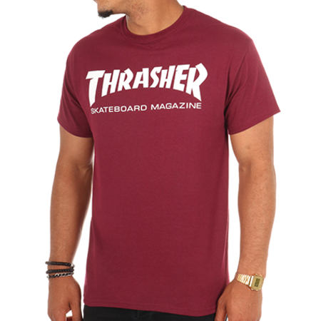 Thrasher - Tee Shirt Skate Mag Bordeaux