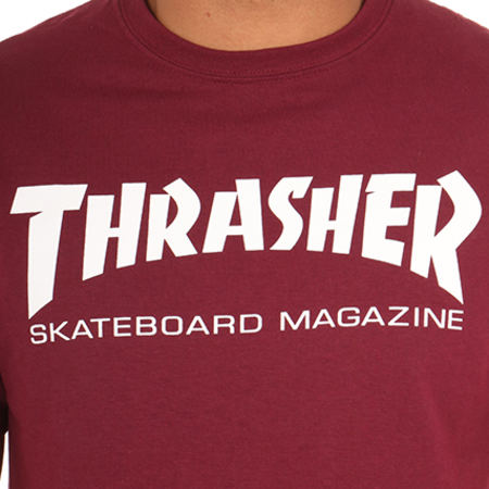 Thrasher - Tee Shirt Skate Mag Bordeaux