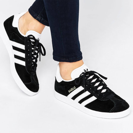 adidas gazelle noir et blanc femme