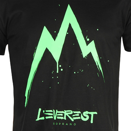 Soprano - Tee Shirt Everest Noir Vert