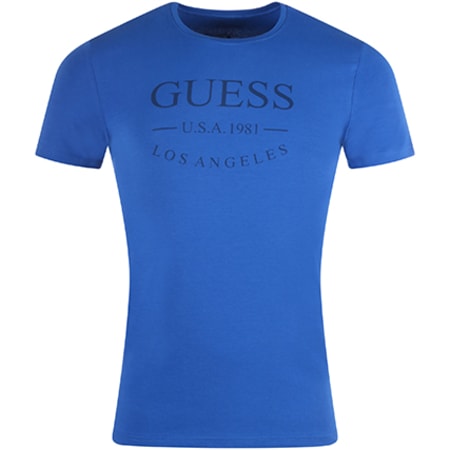 Guess - Tee Shirt U54M10JEL20 Bleu Roi