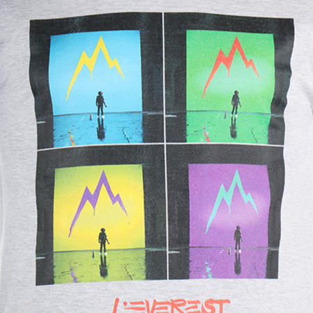 Soprano - Tee Shirt Mosaique Everest Gris Chiné