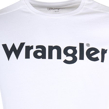 Wrangler - Tee Shirt Graphic Blanc