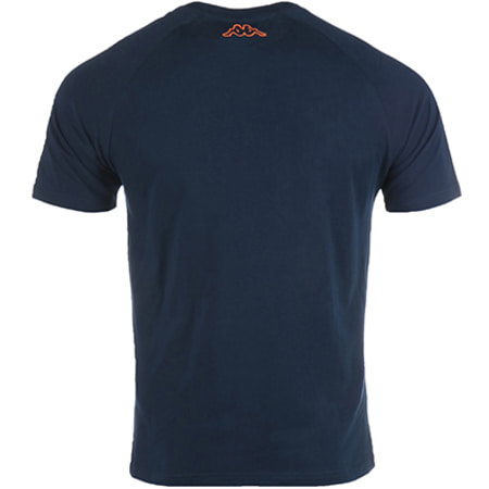 Kappa - Tee Shirt Leo Bleu Marine Orange