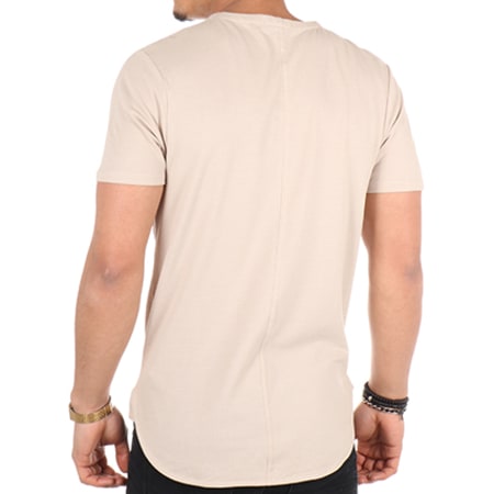 Selected - Tee Shirt Oversize Dpias Beige