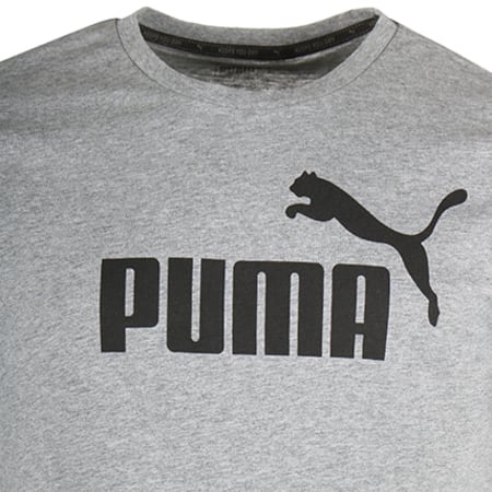 Puma - Tee Shirt Essential No1 838241 03 Gris Chiné