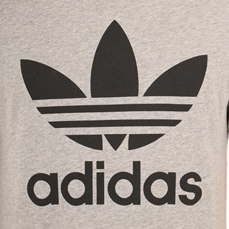Adidas Originals - Tee Shirt Original Trefoil BK7466 Gris Chiné