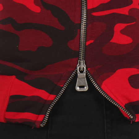 LBO - Sweat Crewneck Oversize Zip 105 Camouflage Rouge