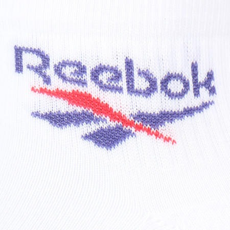 Reebok - Lot De 3 Paires de Chaussettes De Sport Ankle BQ2224 Blanc