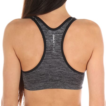 Only - Brassière Femme Martine Seamless Sports Gris Anthracite Chiné