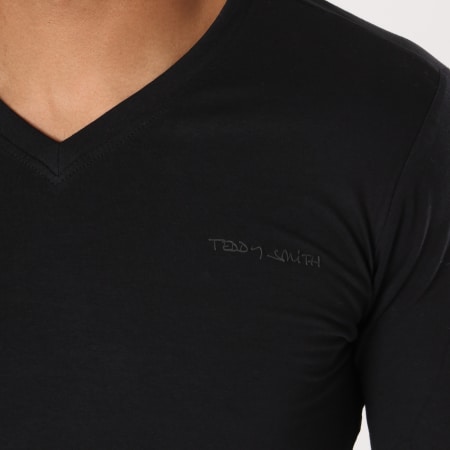 Teddy Smith - Tee Shirt Manches Longues Tawax Noir