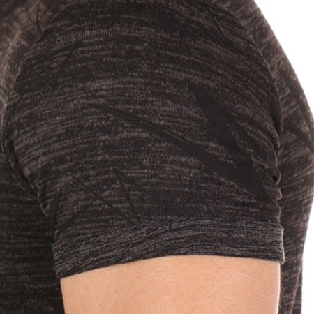 Terance Kole - Tee Shirt Oversize L6089 Noir Gris Anthracite Chiné