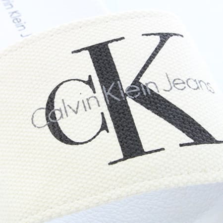 Calvin Klein - Sandales Viggo Heavy Canvas SE8535 White 