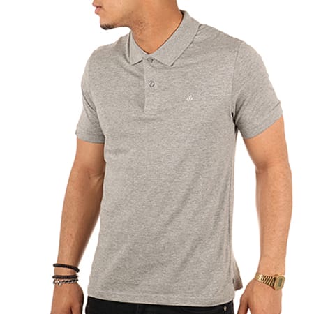 Jack And Jones - Polo Manches Courtes Perfect Gris Chiné