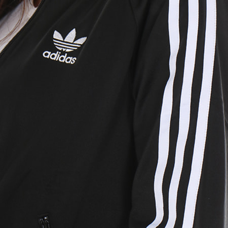 adidas - veste zippée femme bk5931 noir blanc adidas - veste zippée femme bk5931 noir blanc