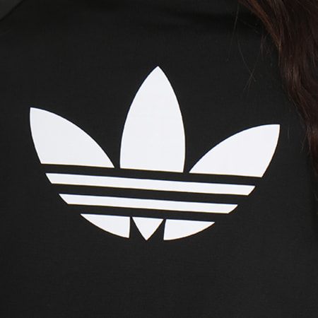 adidas - veste zippée femme bk5931 noir blanc adidas - veste zippée femme bk5931 noir blanc