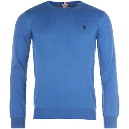 US Polo ASSN - Pull Institutional Knit Bleu Roi