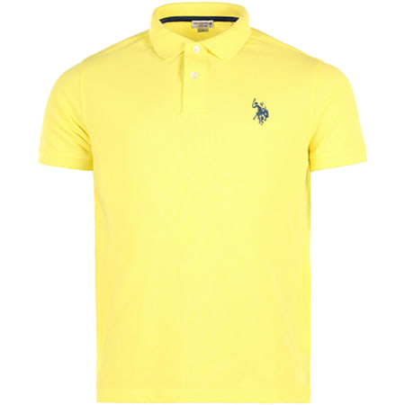 US Polo ASSN - Polo Manches Courtes Institutional Jaune
