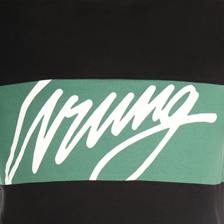 Wrung - Tee Shirt Flow Noir Vert