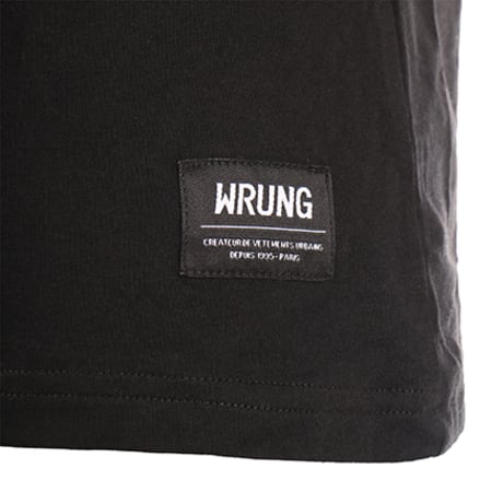 Wrung - Tee Shirt Flow Noir Vert