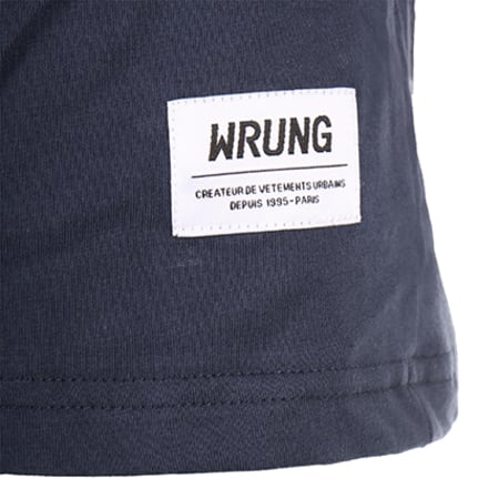 Wrung - Tee Shirt Flow Bleu Marine