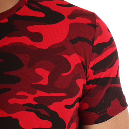 LBO - Tee Shirt Oversize Zip 116 Camouflage Rouge