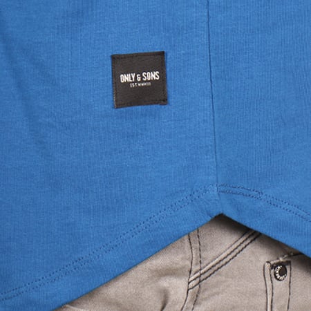 Only And Sons - Tee Shirt Oversize Matt Longy Bleu Roi