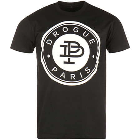Drogue Paris - Tee Shirt Crest Noir