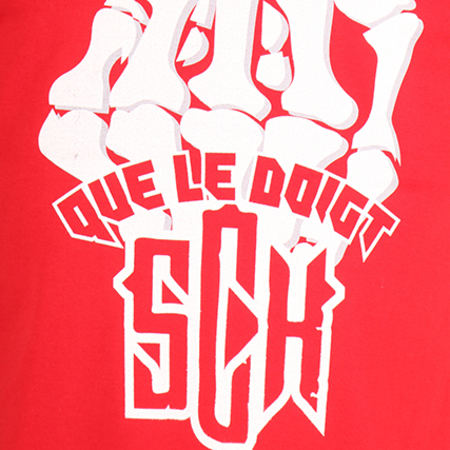 SCH - Tee Shirt Finger Rouge