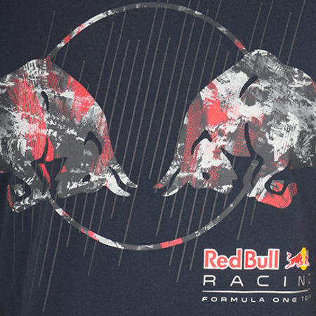 Puma - Tee Shirt Red Bull Racing Graphic 572750 01 Bleu Marine