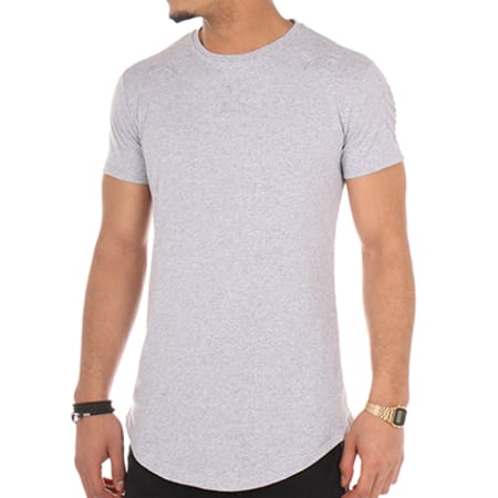 Uniplay - Tee Shirt Oversize 16345-XF34 Gris Chiné