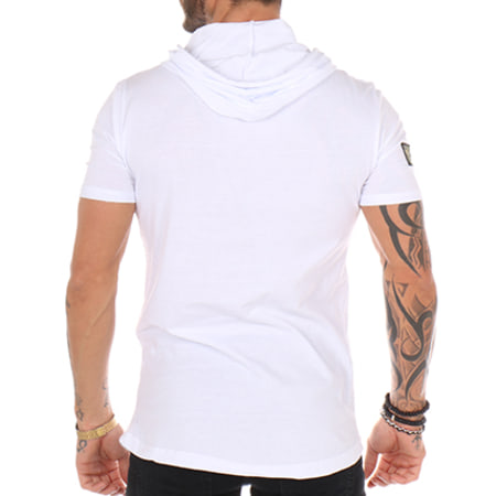 Ikao - Tee Shirt Oversize Capuche F005 Blanc