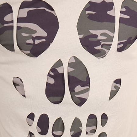 Ikao - Tee Shirt Oversize F019 Beige Camouflage