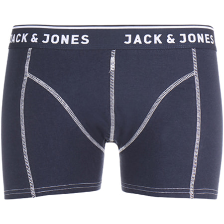 Jack And Jones - Boxer Simple Bleu Marine Blanc