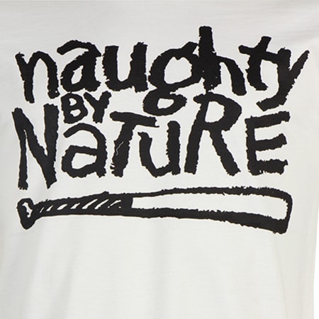 Naughty by Nature - Tee Shirt Naughty By Nature Logo Naughty Blanc
