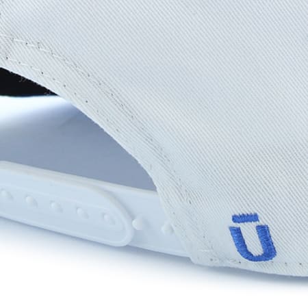 Unkut - Casquette Snapback Indie Blanc Bleu Roi Floral